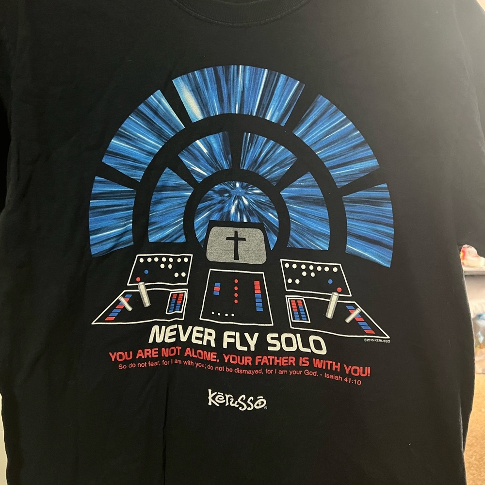 Kerusso Black Graphic T-Shirt